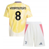 Camiseta Juventus Teun Koopmeiners #8 Segunda Equipación Replica 2024-25 para niños mangas cortas (+ Pantalones cortos)